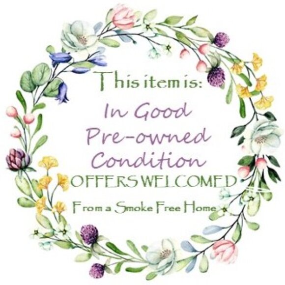 Chaps Dark Navy & White Floral print Skirt SZ 12 - Picture 8 of 8